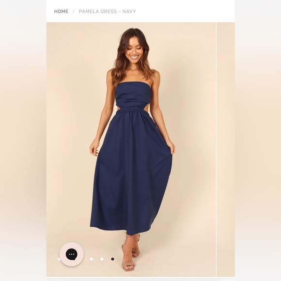 NWT navy strapless Petal and Pup dress - Picture 6 of 10